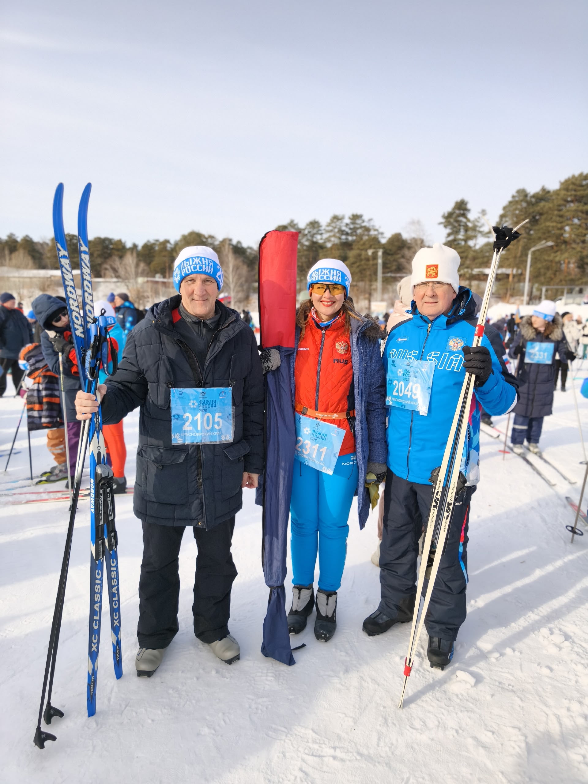 Депутаты Совета депутатов ЗАТО Железногорск приняли участие в массовой лыжной гонке «Лыжня России 2026»